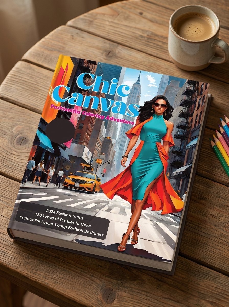Chic Canvas Fashionista Coloring Adventure